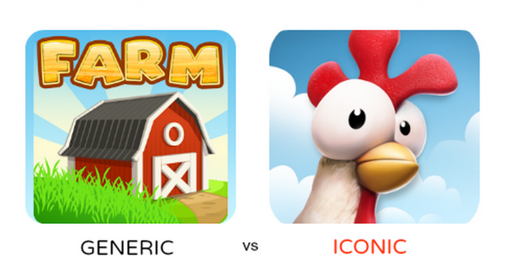 conceive iconic and funny app icon 